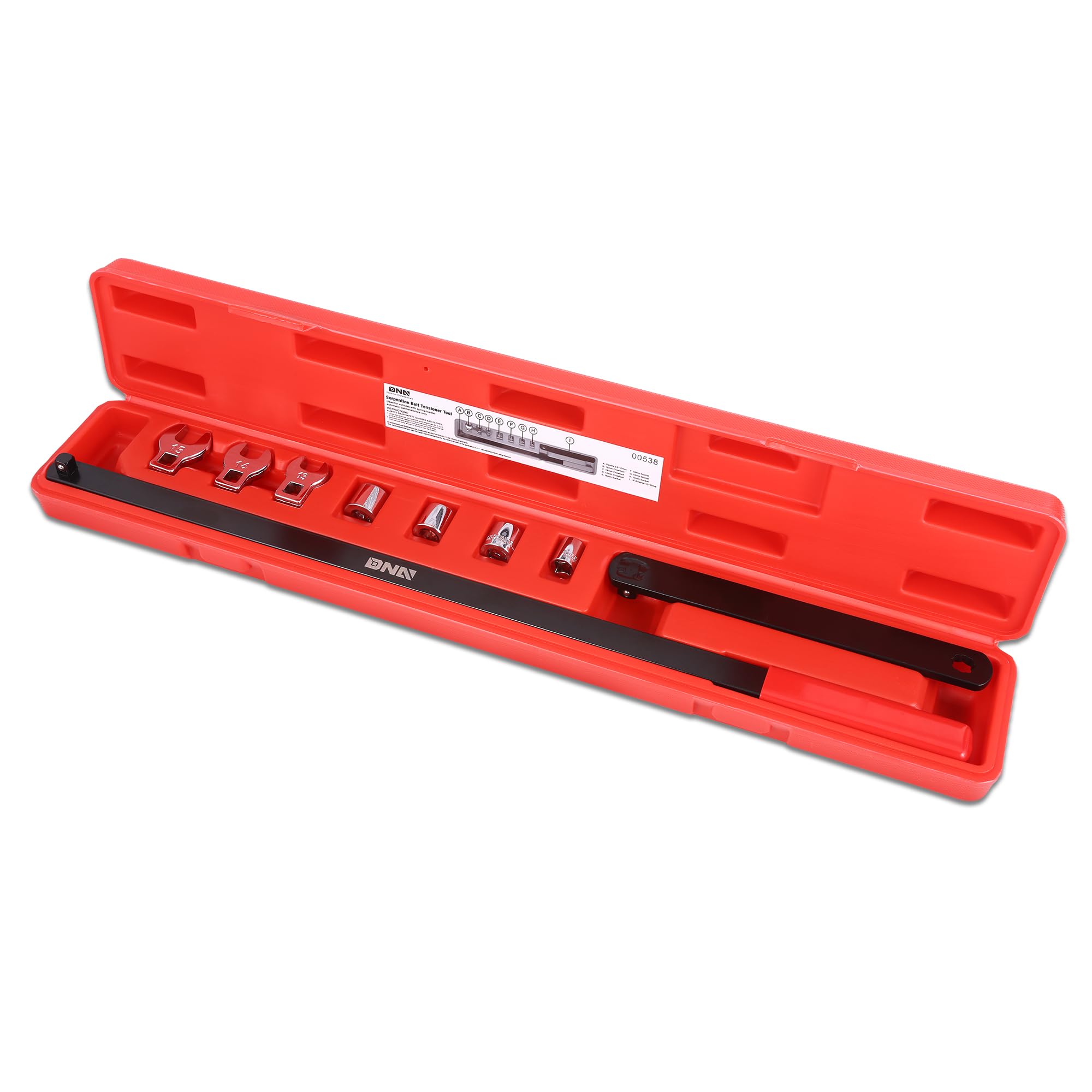 DNA MOTORING 23-inch drive bar with 3/8-inch drive for Ford GM engines.