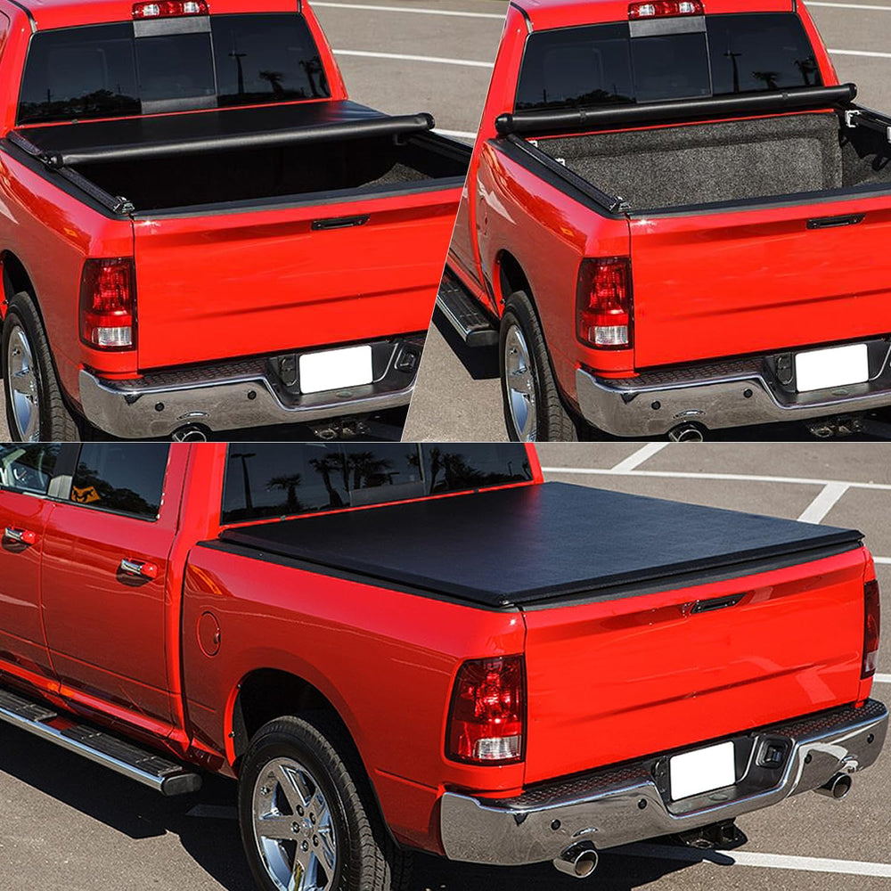 DNA Motoring stored-cover with elastic straps demonstrates secure stowage when not in use.