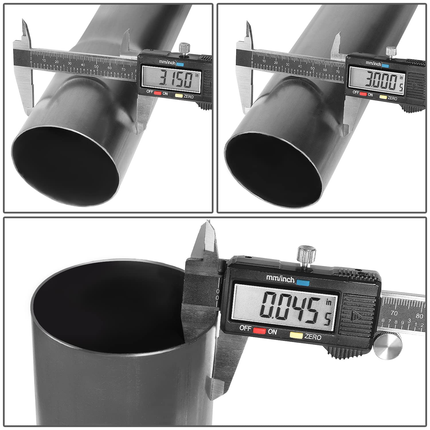 DNA MOTORING ZTL-PP-30-180-RAW universal fitment supports versatile mounting.