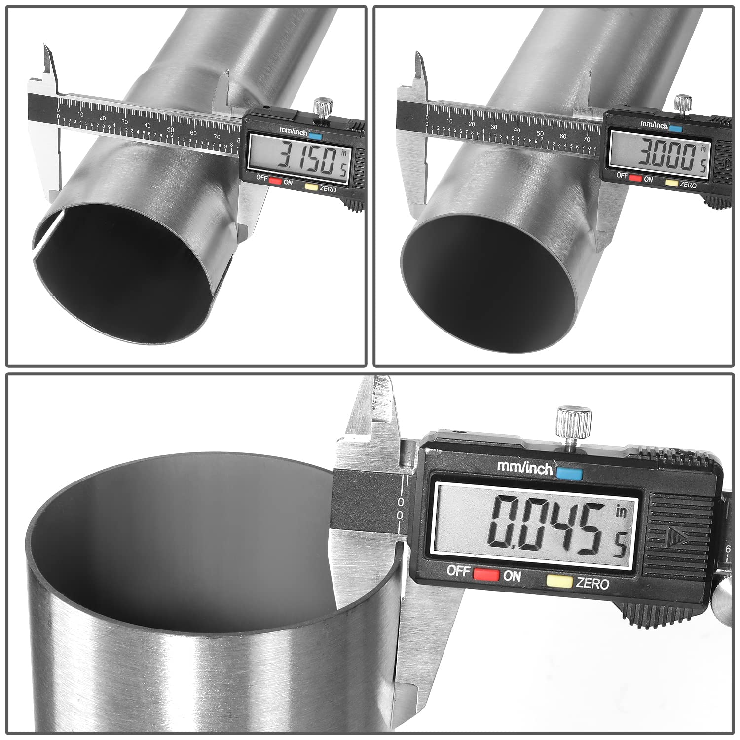 DNA MOTORING ZTL-PP-30-45-SS mandrel bends provide strong, reliable flow.