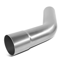 DNA MOTORING ZTL-PP-25-45deg-bend in raw finish for flexible exhaust routing.