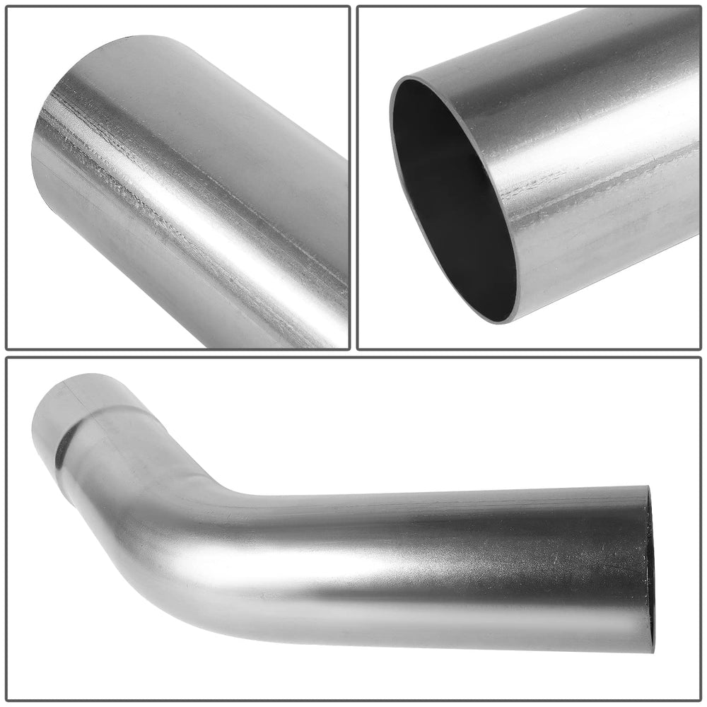 DNA MOTORING mild-steel mandrel-bends provide smooth interior flow.