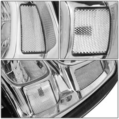 DNA MOTORING headlamps chrome clear lens, modern look and improved clarity