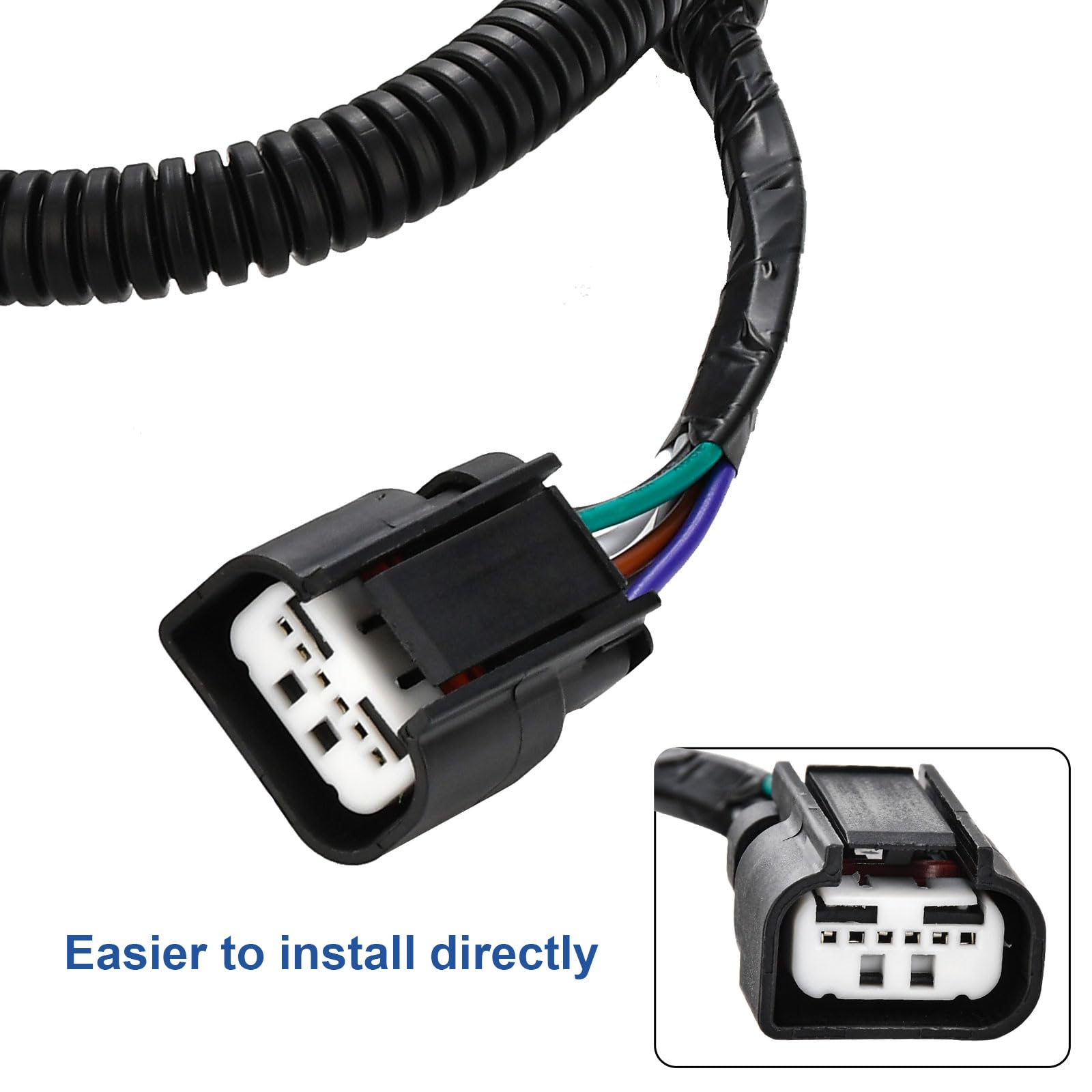 Dngbymx compatibility harness enables quick installation and reliable reversing signals.