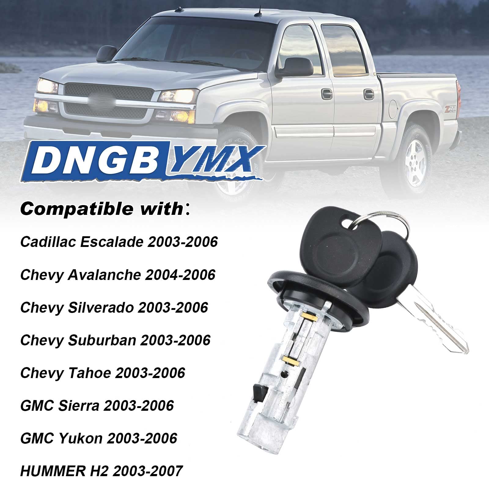 Dngbymx front door lock cylinder close-up – durable OEM-style machining