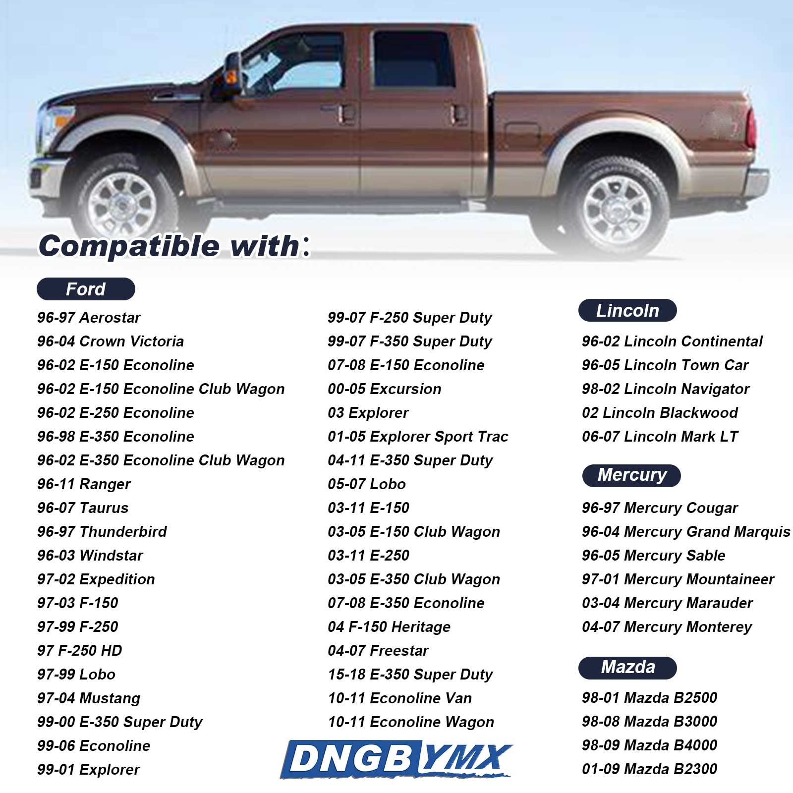 Dngbymx ignition lock cylinder with two Ford keys included for easy replacement