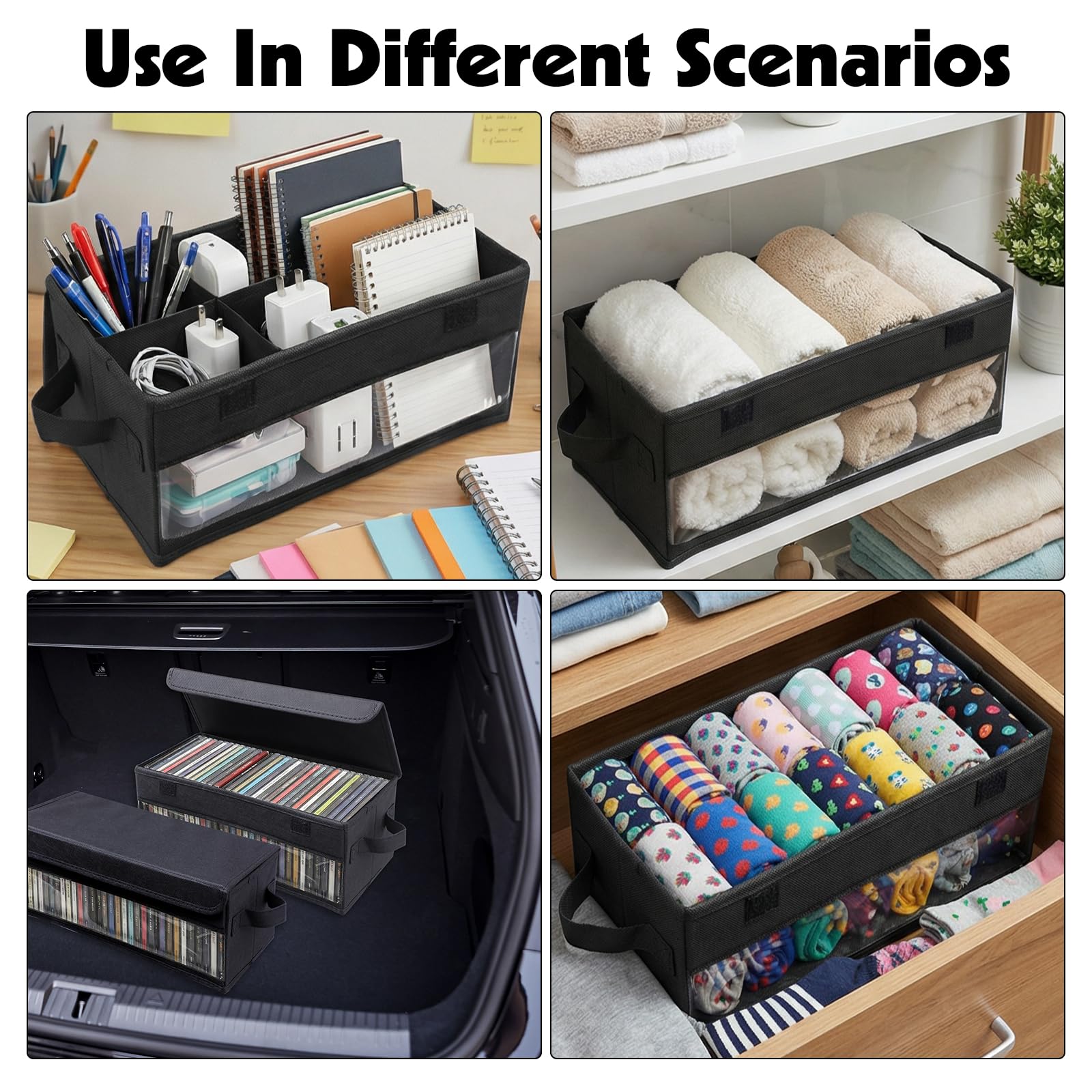 Dntorx box in a bedroom drawer demonstrates compact organization.