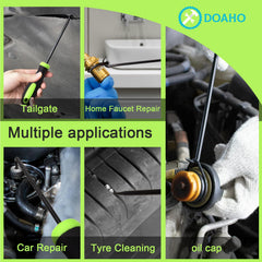 Doaho ergonomic handles provide steady control during removal