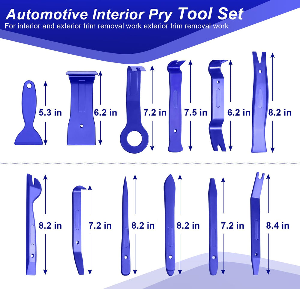 Doaho clip plier 2 in 1 assists easy fastener removal and clip installation.