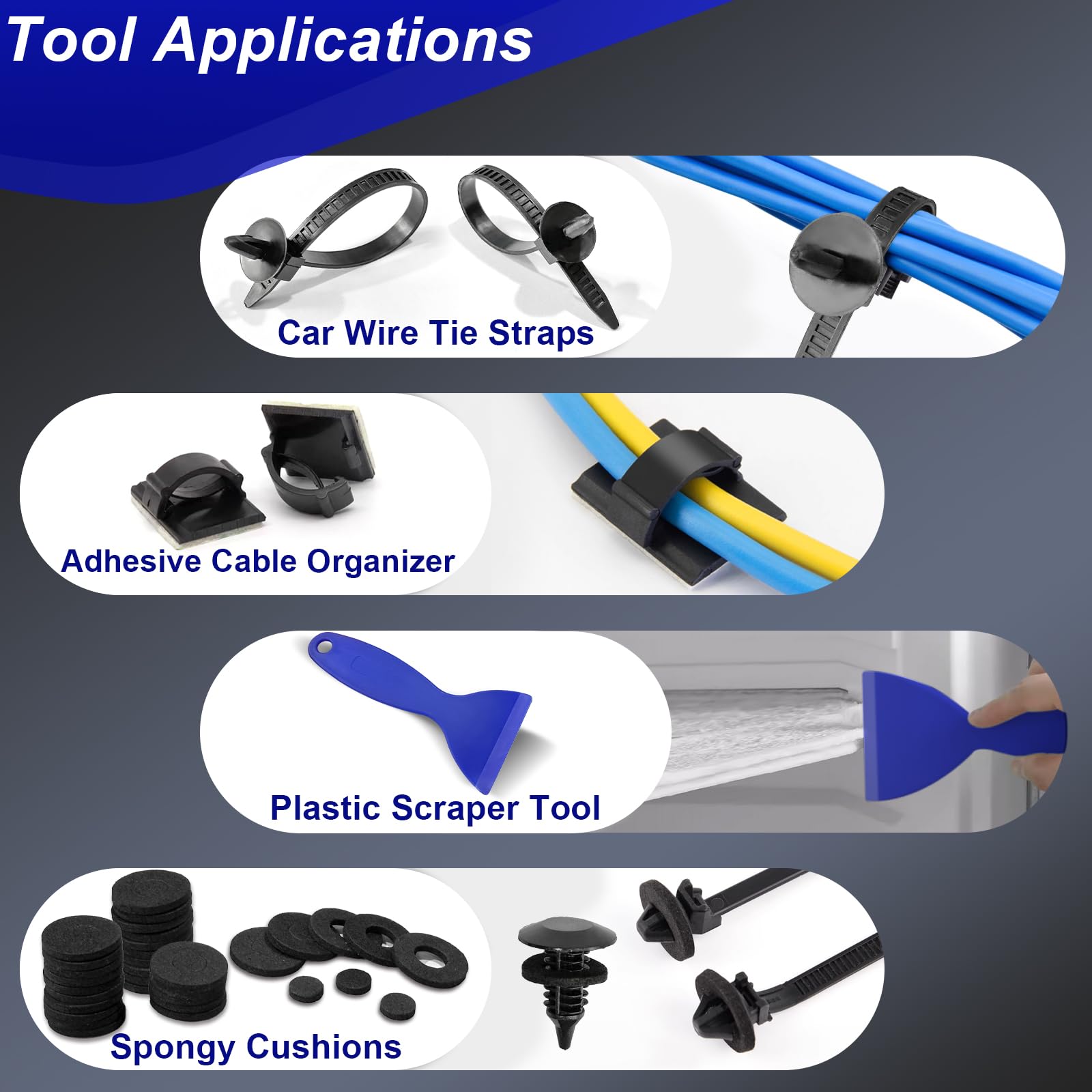Doaho plastic panel removal tools protect car paint during interior work.