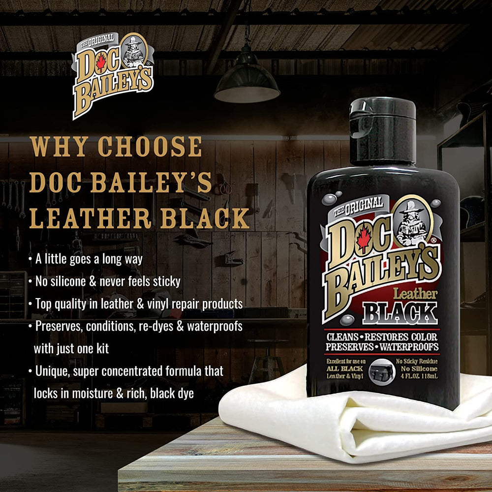 Doc Baileys buffing-cloth delivers a smooth, matte finish after treatment.