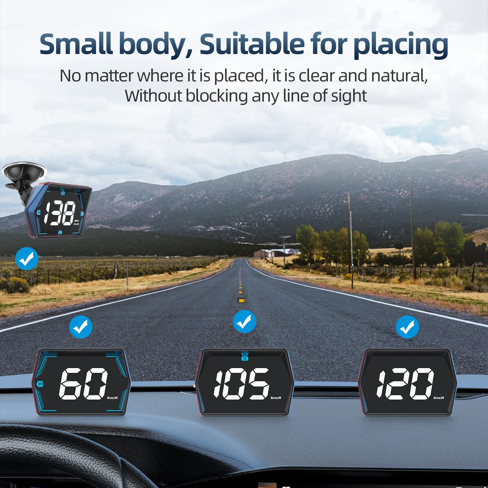 Docbraces G20 HUD overspeed alert supports safe speed awareness