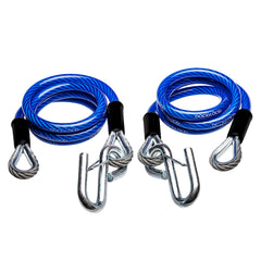DocksLocks trailer safety cable setup shows a secure towing connection for safer travel.