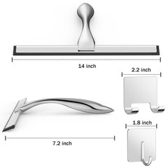 Docrok silicone blade close-up showing flexible edge for thorough water removal