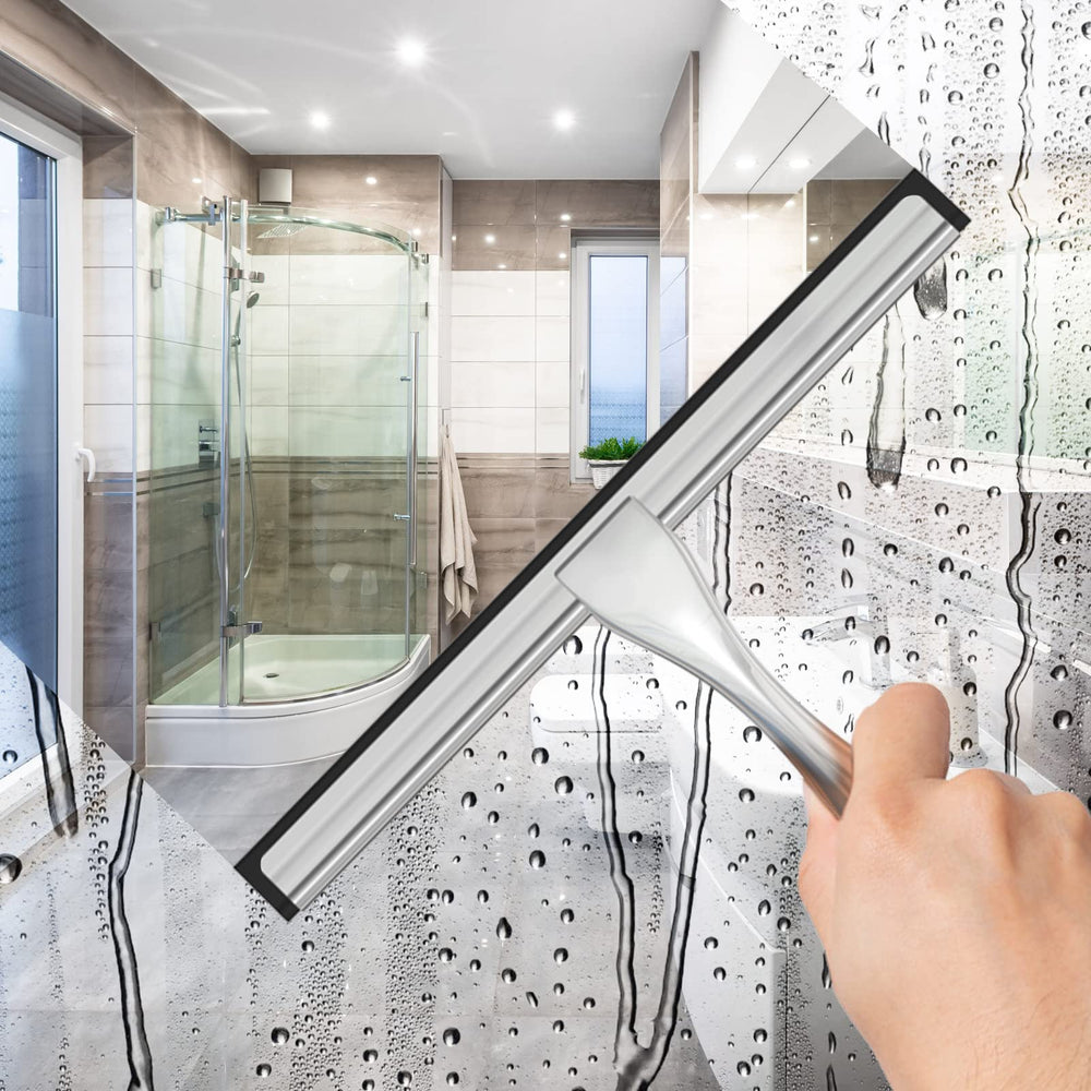 Docrok stainless steel handle with ergonomic grip for comfortable cleaning