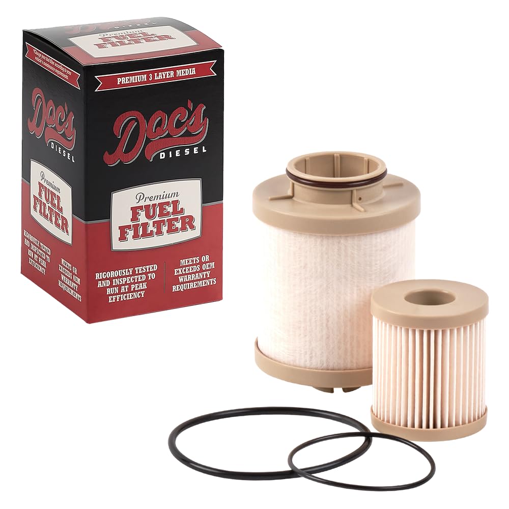 Doc's Auto Parts DCS9667 diesel filter body showing rugged filtration core for clean diesel.