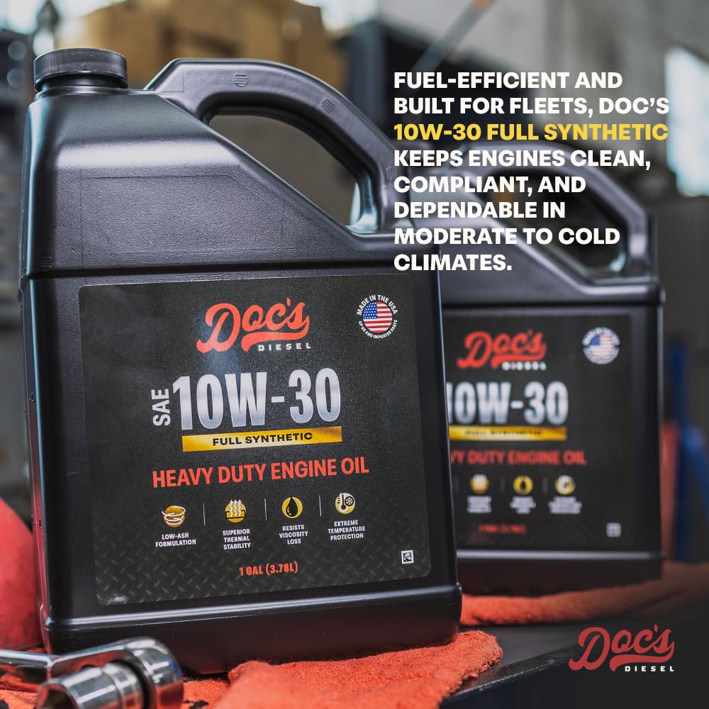 Doc's Diesel bottle in engine bay context for tough conditions