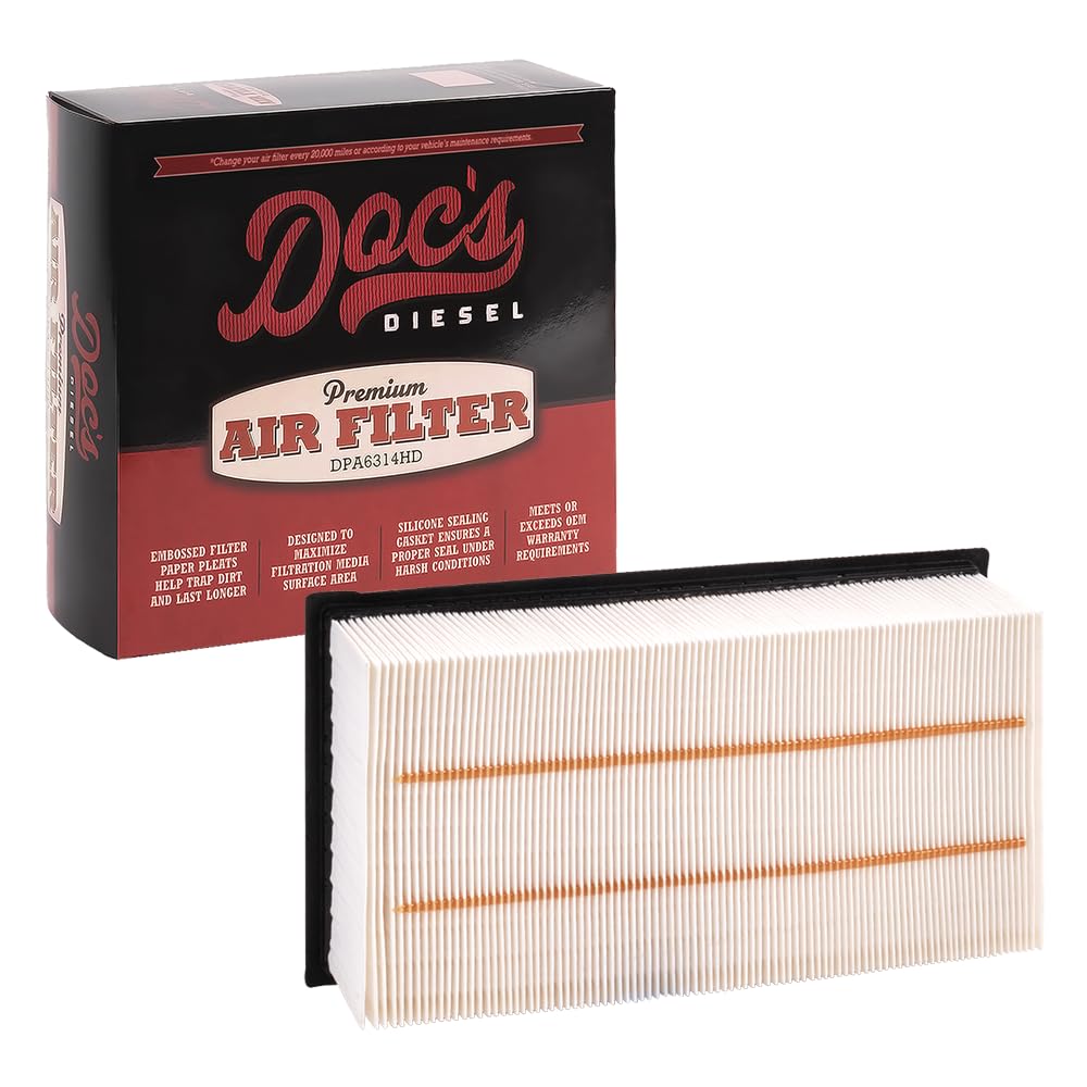 Doc's Diesel DPA5446 air filter body close-up for Ford 7.3L Powerstroke protection