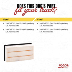 Doc's DPA5446 pleated filter paper captures grime to protect engine performance