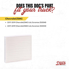 Close-up of Doc's Diesel D3977 filter media trapping fine particles