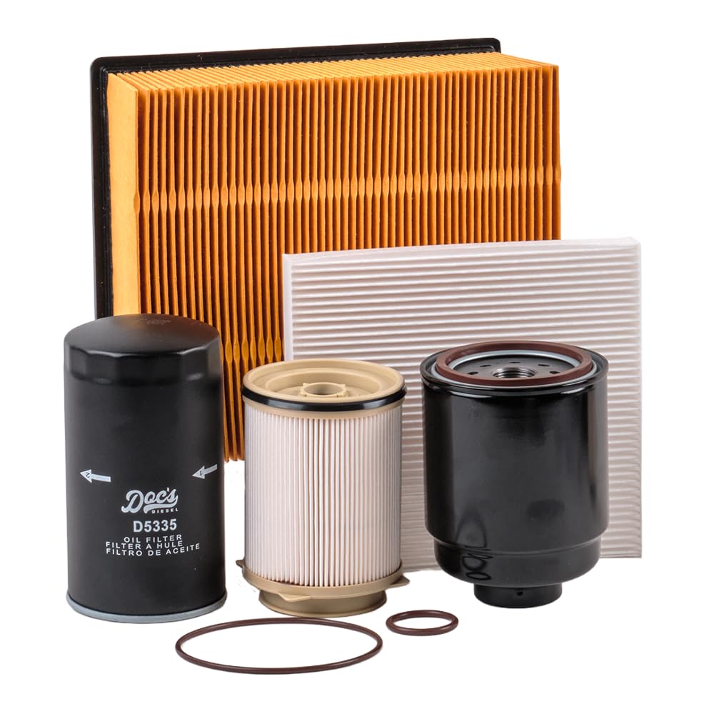 Doc's Diesel Filter Kit assembly for Ram 6.7L Cummins, complete replacement package.