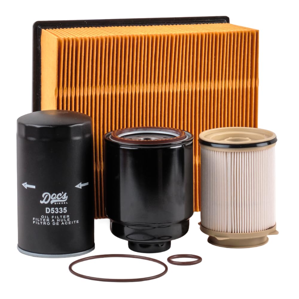 Doc's Diesel Filter Combo Kit front packaging, ready-to-install bundle