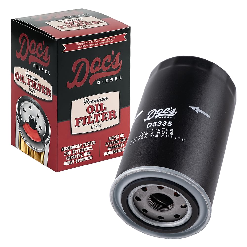 Doc's Diesel D5335 front view filter for RAM Cummins engines protects from debris