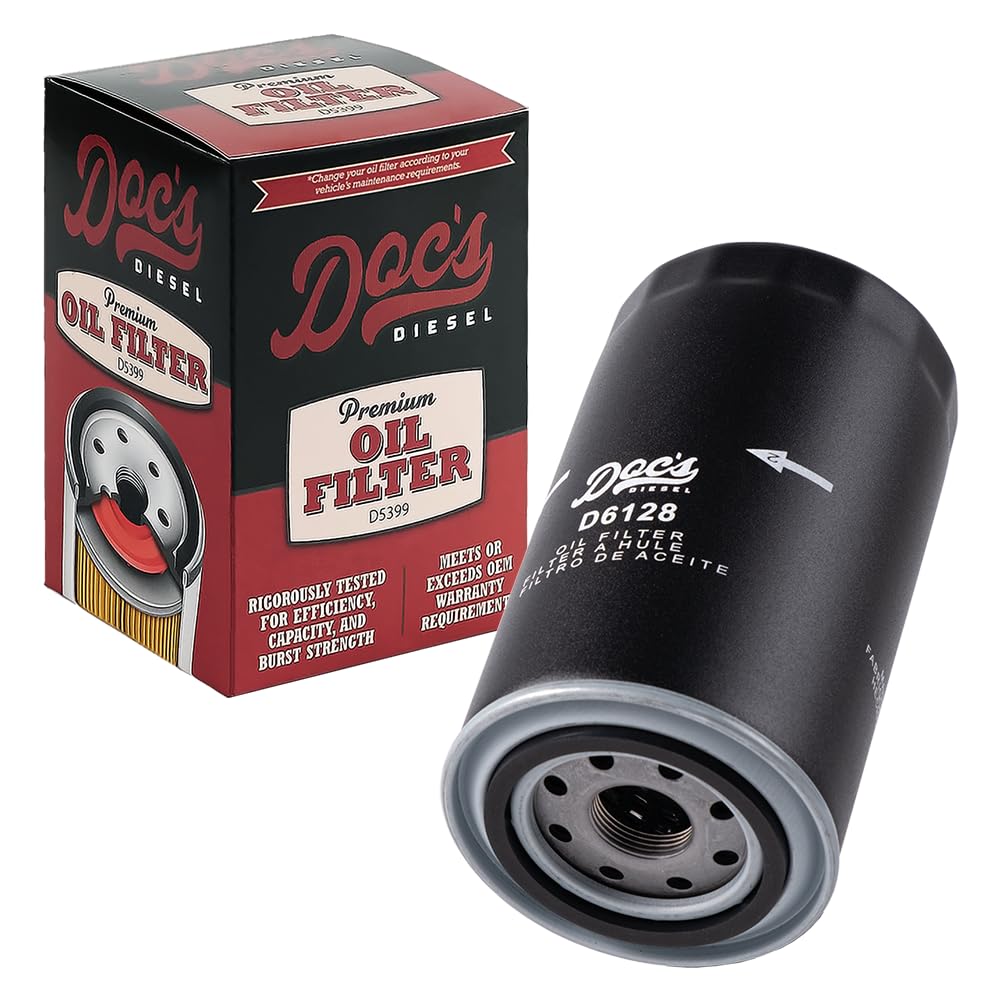Doc's Diesel Oil Filter 12-Pack: high-flow media for cleaner oil and smoother engine performance.