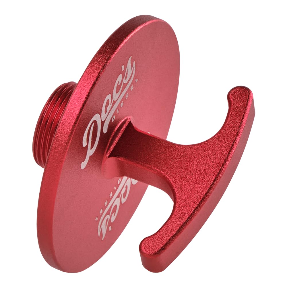 Doc's Diesel Oil Filter Plug Tool for RAM 6.7L Cummins enables quick filter swaps.