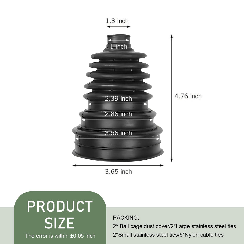 Dogary CV axle boot waterproof design shields gears in tough conditions.