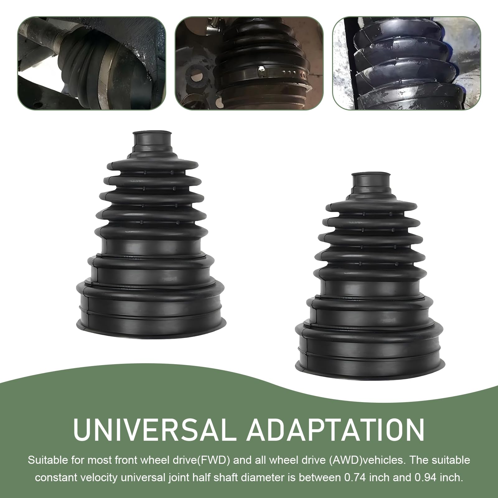 Dogary universal fit works with most cars, trucks, SUVs.