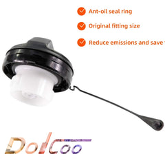 DOICOO gas cap installation step illustrating easy, tool-free fitting.