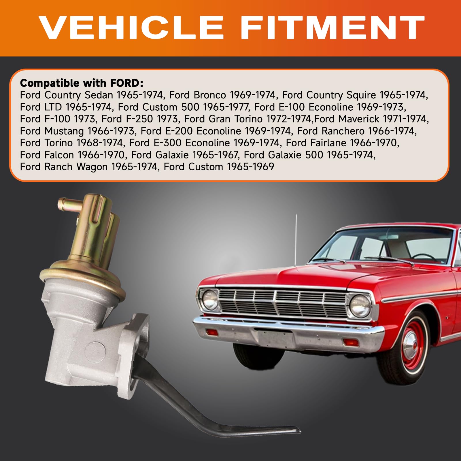 doietc M6588 engine bay fitment image demonstrates seamless mounting in classic Ford layouts
