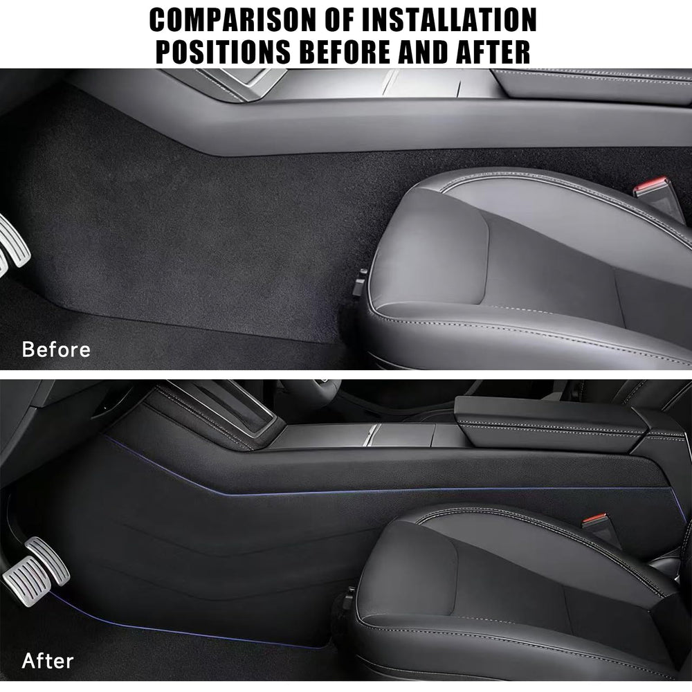 Doietc Tesla Model Y Juniper anti-slip detail improves safety in wet conditions.