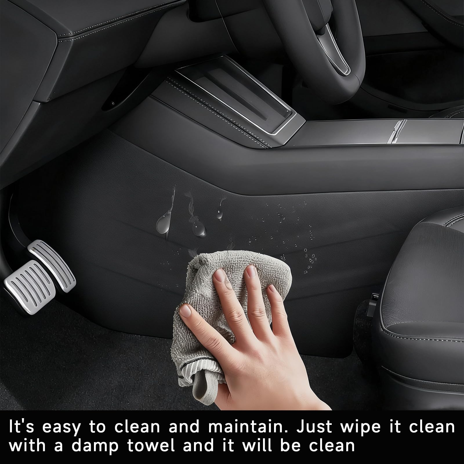 Doietc Tesla Model Y Juniper easy-install adhesive backing ensures secure fit.