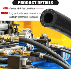 dojobkinb automotive fuel system hose versatile for diesel gasoline oil and more