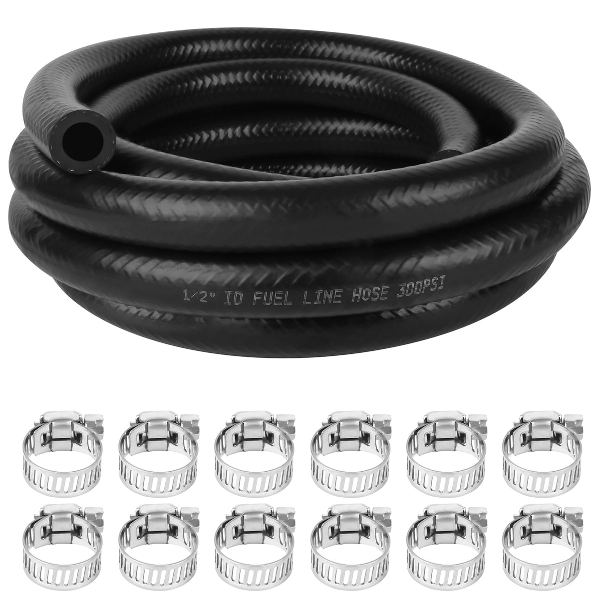 Dojobkinb fuel line 12mm 10ft ready for high pressure automotive connections