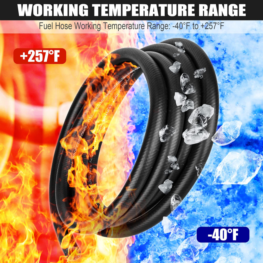 Dojobkinb fuel line NBR material close-up highlights wear-resistant, high-temperature capable NBR compound