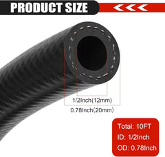 Dojobkinb NBR hose with push-lock design for safe diesel and gasoline routing