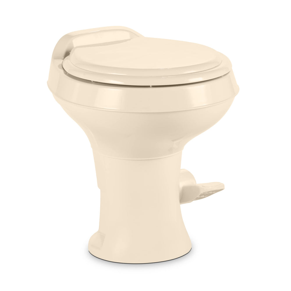 Dometic 300-series bone exterior with a contemporary RV bathroom look