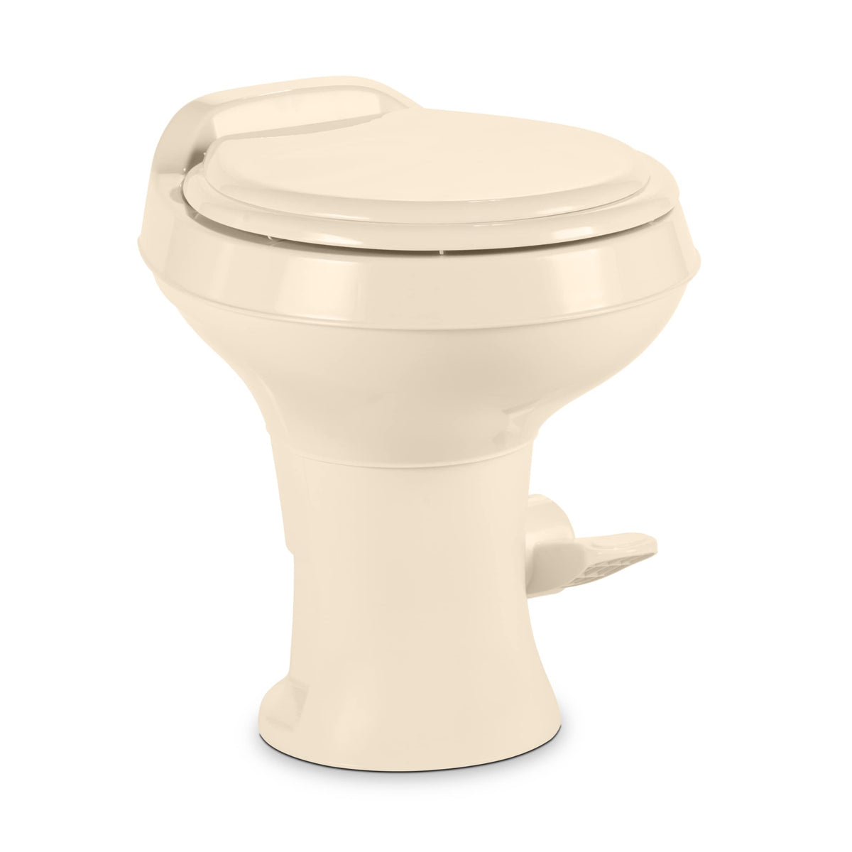 Dometic 300-series bone exterior with a contemporary RV bathroom look