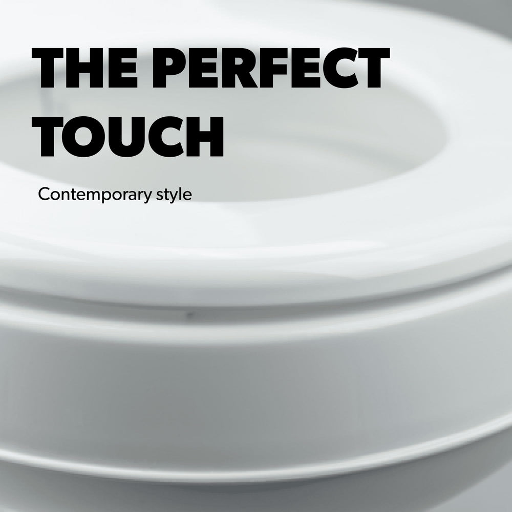 Dometic 300-series white finish suits residential-style RV bathrooms.