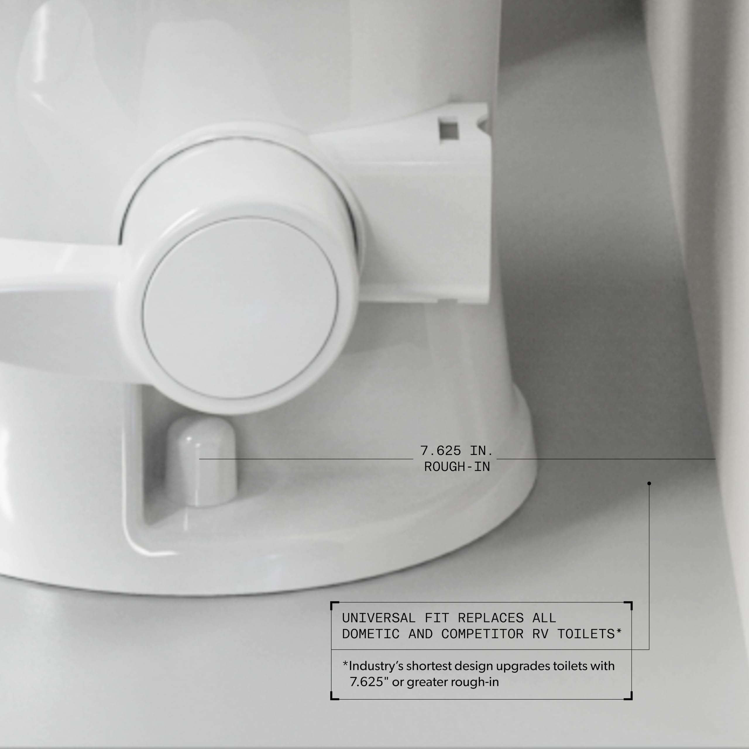 Dometic 400 Essential gravity flush action demonstrates efficient rinse with less water.