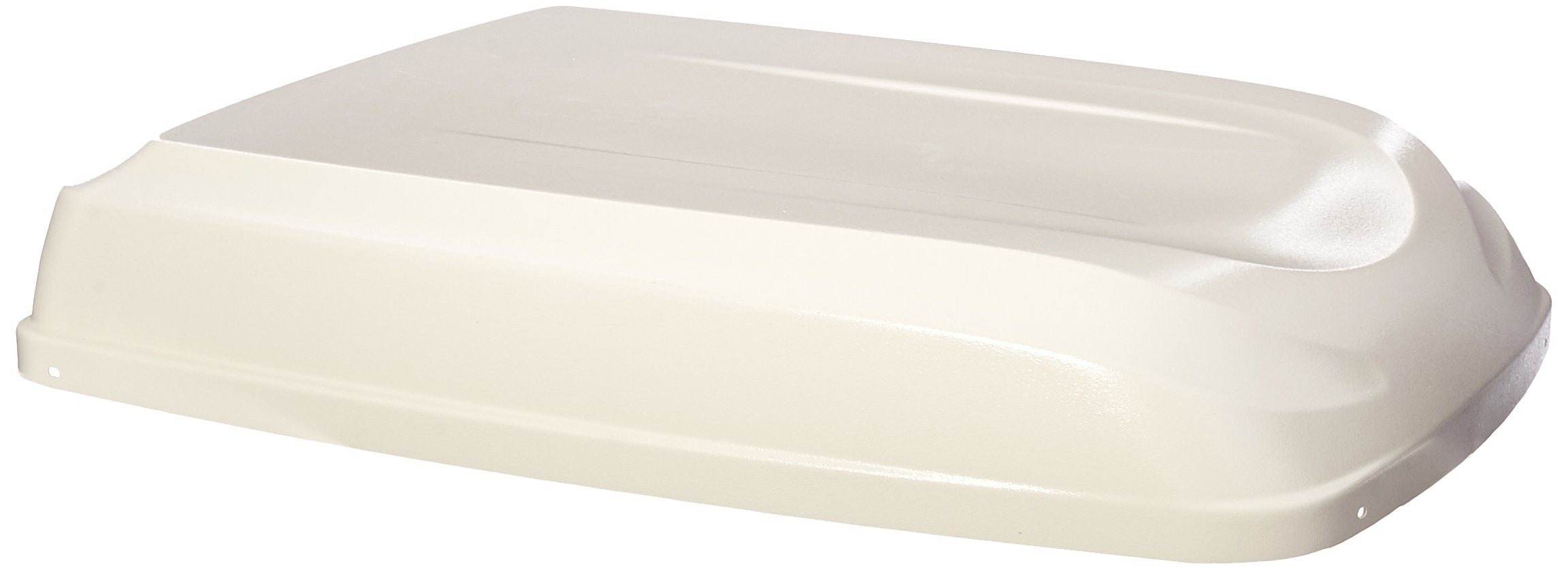 Dometic shell shroud in white for standard and high-efficiency A/C units, protects exterior components.