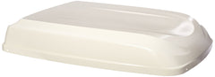 Dometic shell shroud in white for standard and high-efficiency A/C units, protects exterior components.