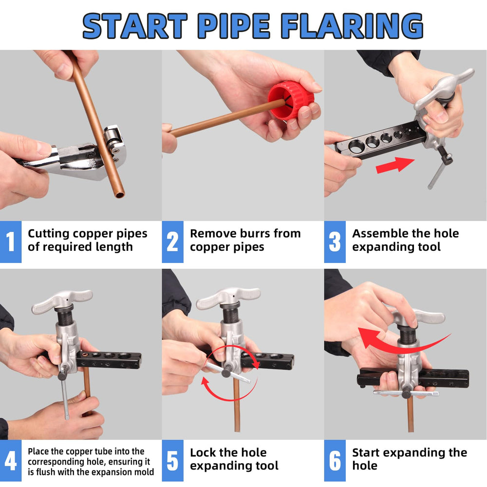 Dominox ergonomic clamp speeds tube fixing for efficient workflow