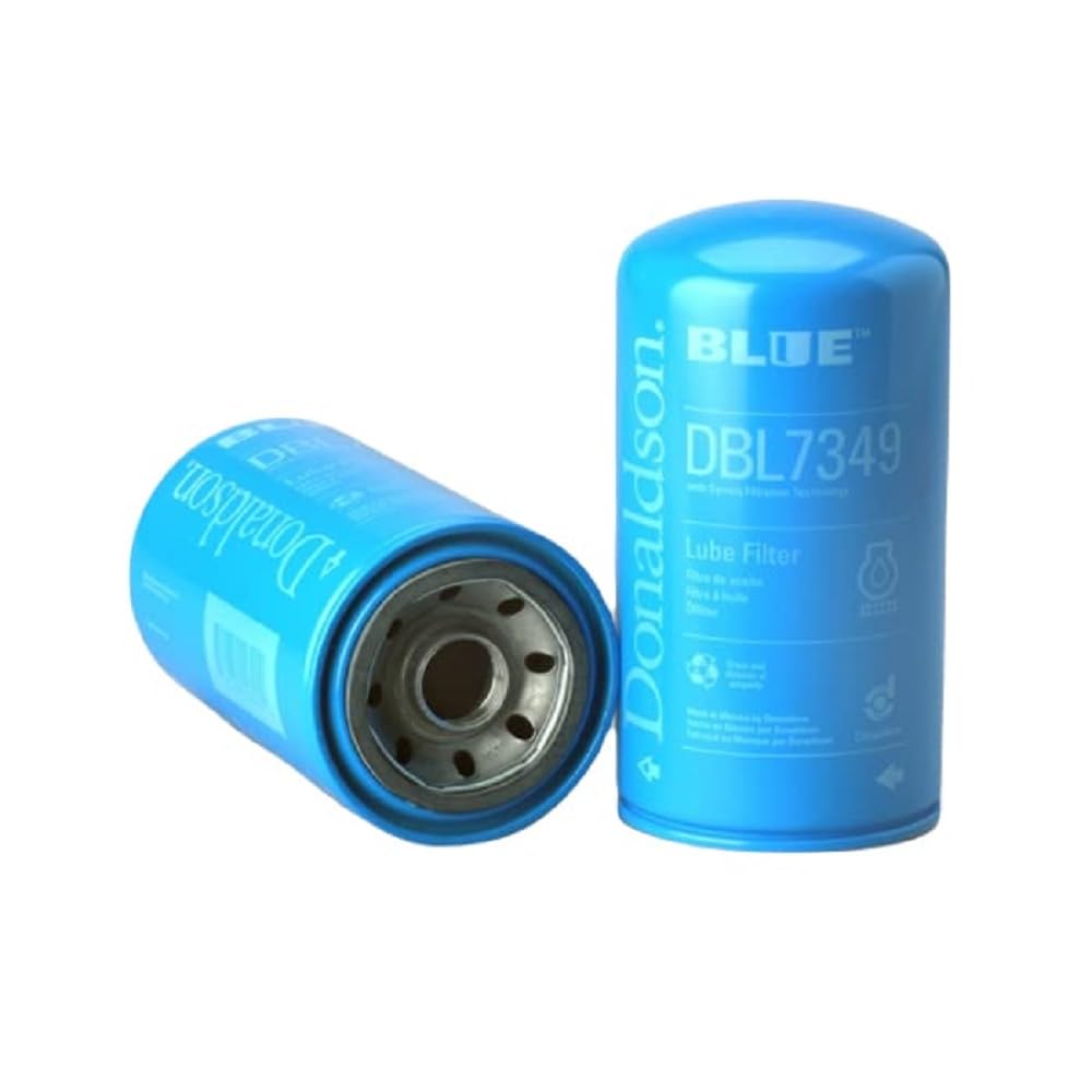 Donaldson DBL7349 full view blue lube filter for heavy-duty use
