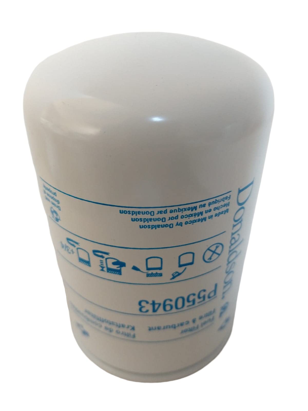 Donaldson P550943 filter brand logo confirms OEM quality and trusted performance.