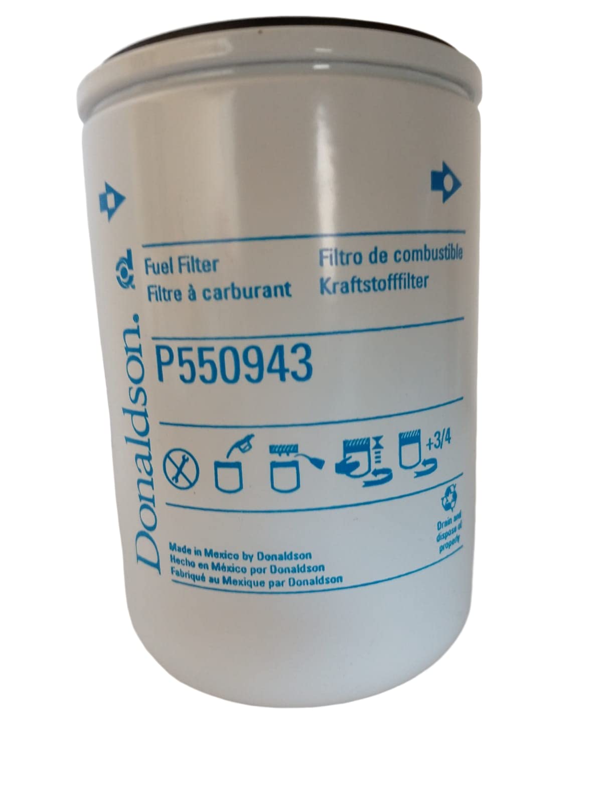 Donaldson P550943 filter installed in GMC 6.2L demonstrates proper fit and easy replacement.