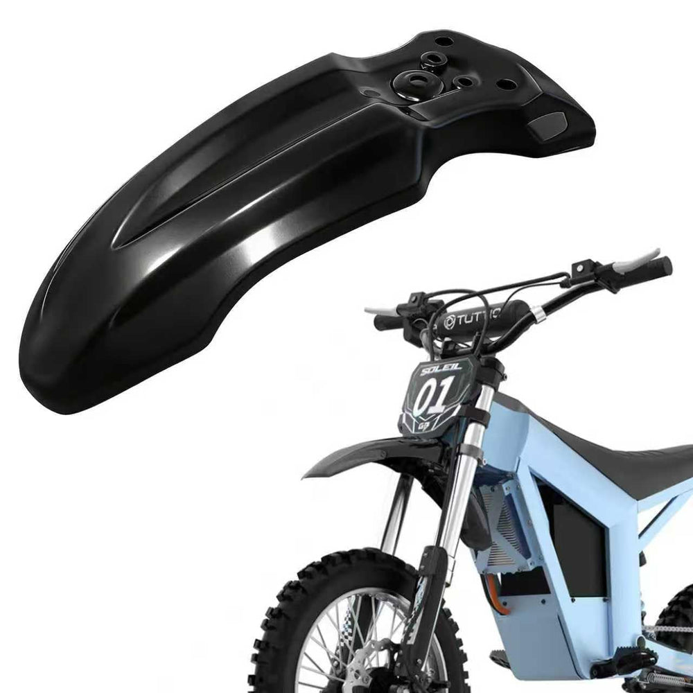 DonDofla front wheel fender protector for CRF50 shields mud on rough trails.
